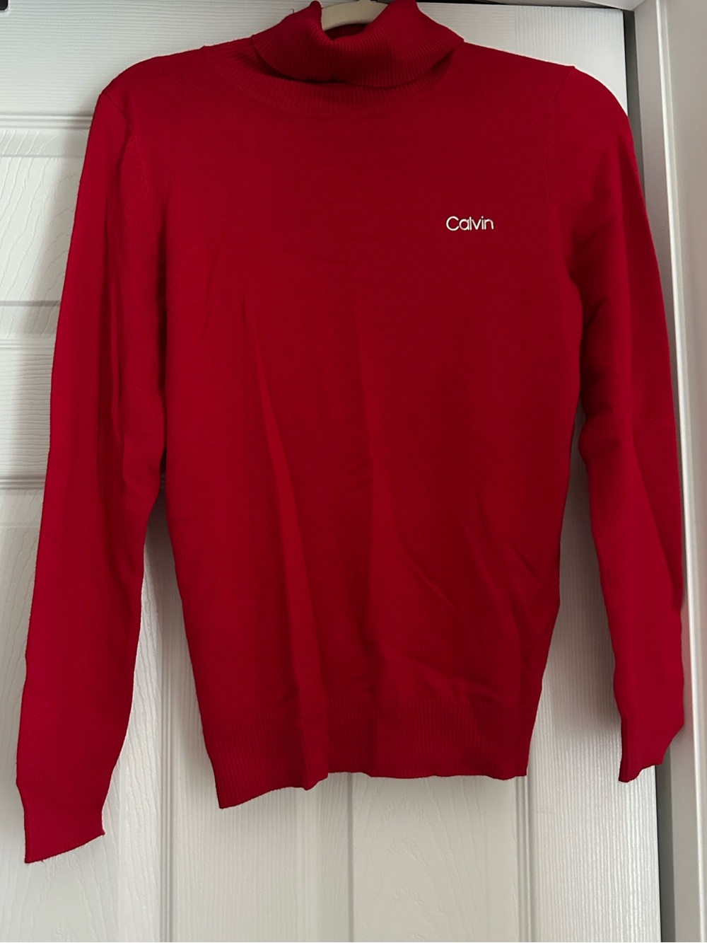 Calvin Klein Red Turtleneck Sweater